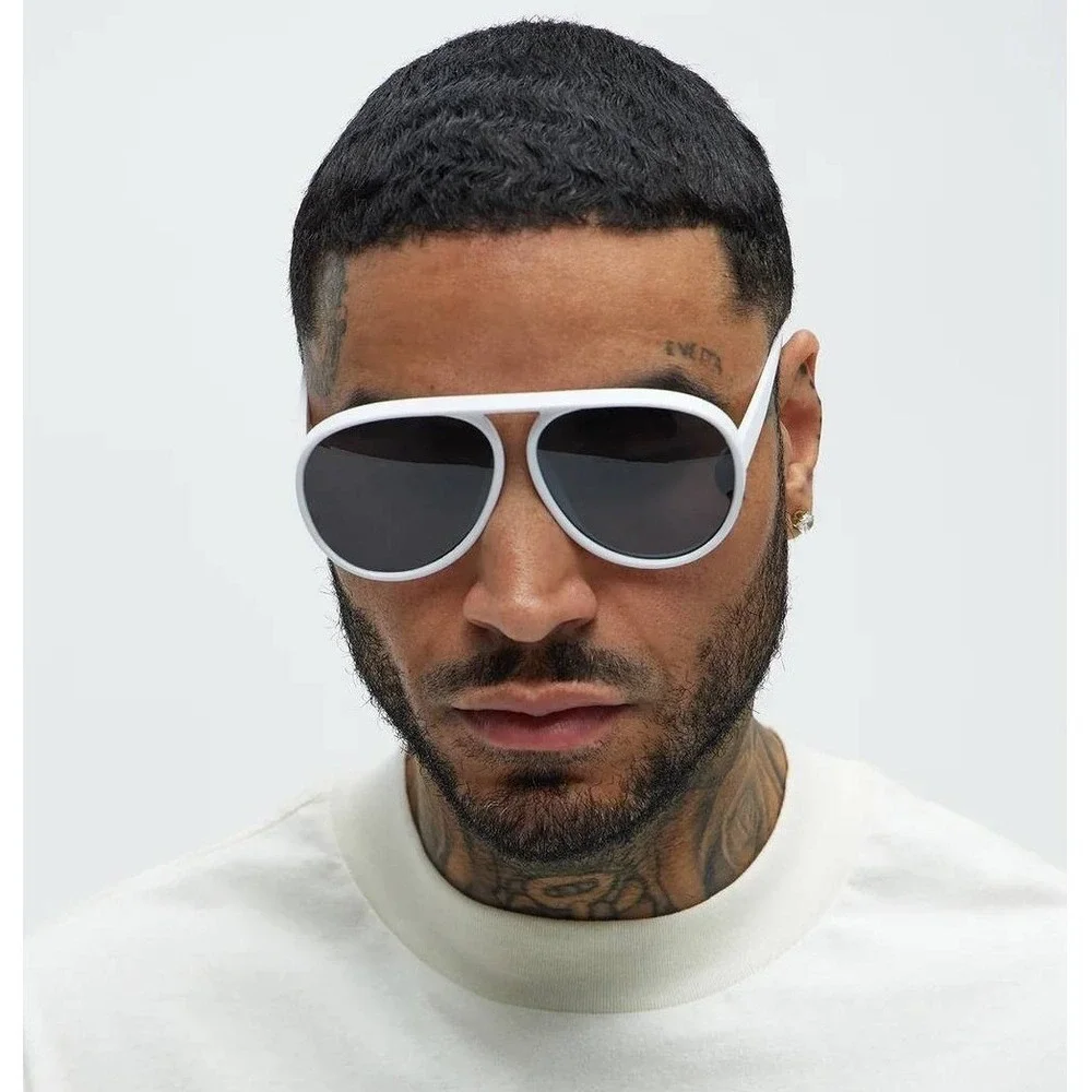 Trendy Designer Hexagon Round Sunglasses Men Fashion Big Women Sunglasses Lentes